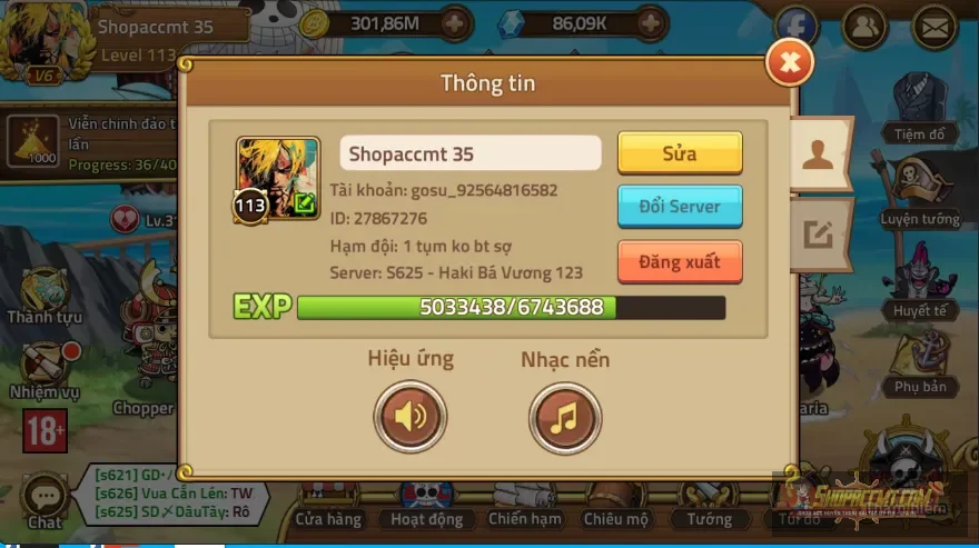 sv mới, tướng siêu ngon, avt siêu ngầu, dư 77 bánh lái, 86k kc
