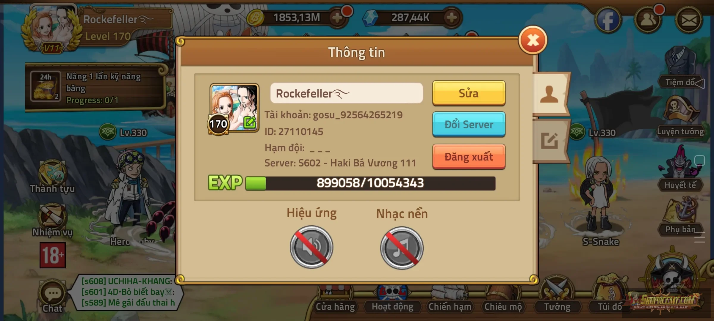 S602 roger lv500 tài nguyên nhiều
